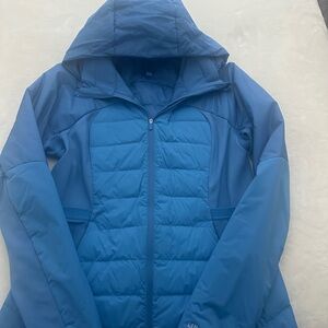 Lululemon Like-New Blue Hooded Puffer Jacket
